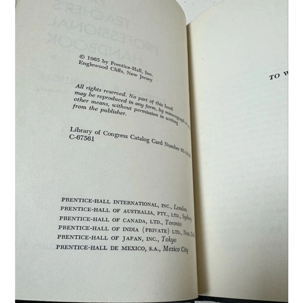Piano Teacher's Professional Handbook By Gordon Terwilliger 1965 Hardcover